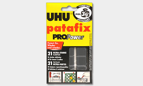 Клеящие подушечки UHU Tac Patafix PROPower сверхпрочные, для временного крепления