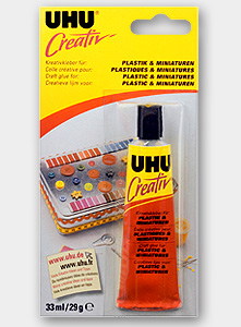 Клей UHU "Креатив"  для пластмасс и художественных миниатюр